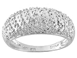 DIAMOND ACCENT PLATINUM OVER STERLING SILVER RING