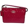 Coach Boxed Debossed Cranberrry Small Wristlet F64652