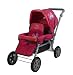 Knorr 16688 - Big Twin Puppenwagen Rosa mit Schmetterling