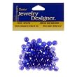 8mm Round Resin Bead, Blue, 60 Pc/Pkg