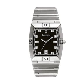 Bulova Men's Diamond Dial Calendar Watch #96D001