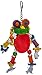 A&E CAGE COMPANY HB46349 Happy Beaks Silly Wood Frog Assorted Bird Toy, 11 by 12