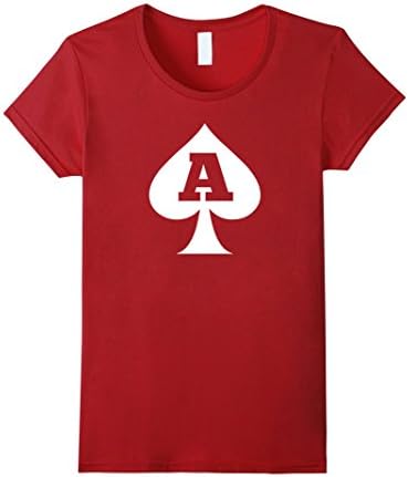 Women's Asexual Ace Of Spades A for Asexual Asexualise T Shirt Small Cranberry