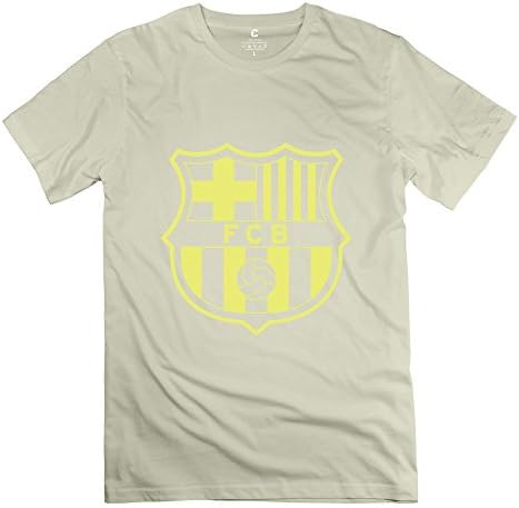 JIEN en's UEFA 2015 FCB Barcelona FC Red Core Crest T-shirt Natural