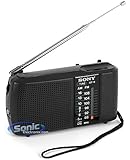 Sony ICF-8 RADIO FM/AM 2BAND Radio High Sensitivity LED Tuning Indicator Earphone Jack Volume Control
