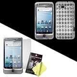 Clear Diamond Flex-Gel Soft Case / Skin / Cover & LCD Screen Guard / Protec ....