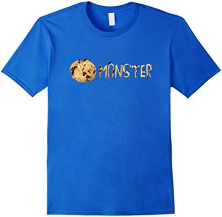 Men's Chocolate Cookie Monster Lovers T-Shirt 3XL Royal Blue