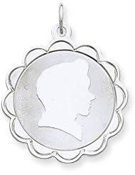 Sterling Silver Engraveable Boy Disc Charm