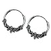 12mm Bali Hoop Earrings Sterling Silver