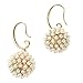 Tagoo Girl's Alloy Luxury Aound Style Yellow Gold Pearl Earrings