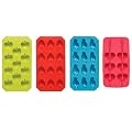 Silicone Ice Cube Tray Mould Maker Trays In 4 Colours - This Price is for 1 Cube Tray only