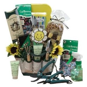 Garden Lovers Gift Tote of Tools and Treats - A Great Gift For Idea for Her!