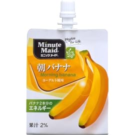 (お徳用ボックス) ミニッツメイド 朝バナナ 180ｇパウチ×6個