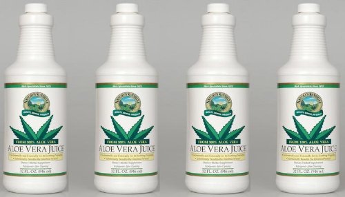 Naturessunshine Aloe Vera Juice Intestinal System Support 32 fl. oz (Pack of 4)