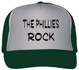 The Phillies Rock Adult Mesh Back Trucker Cap / Hat FOREST