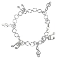 Sterling Silver Music Bracelet