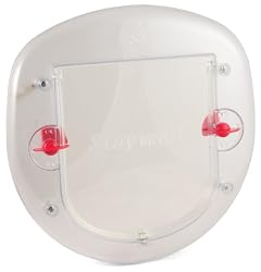 PetSafe Staywell 4-Way Locking Slim Cat Flap, Clear