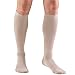 Truform Compression Socks, 30-40 mmHg, Men's Dress Socks, Knee High Over Calf Length, Tan, X-Large