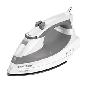 Black & Decker F976 Quickpress Iron with Smart Steam Technology and Stainless Steel Soleplate