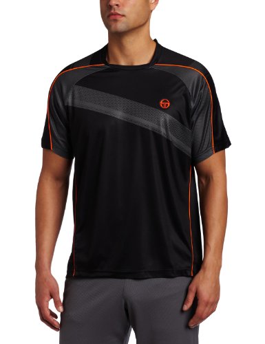 Sergio Tacchini Men's Santana T-Shirt (Black, Medium)
