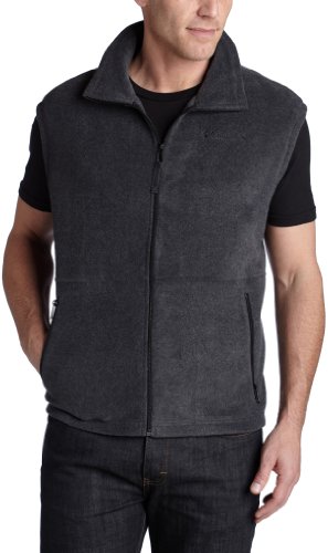 Columbia Mens Cathedral Peak Vest, Charcoal Heather, 3X