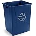 Carlisle 344056REC14 LLDPE Recycle Waste Container, 56 Gallon Capacity, 22-1/2" Length x 27.80" Width x 31.38" Height, Blue