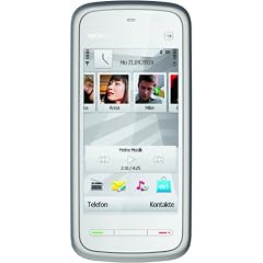 Nokia 5228 Smartphone (8,1 cm (3,2 Zoll) Display, Touchscreen, 2 Megapixel Kamera)  wei�/silber