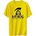 T-Shirt Mens Yellow " Kayaking UNTIL DEATH SEPARATE US " Sports