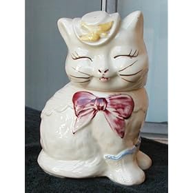 Puss N Boots Cookie Jar - Circa 1940s by DK