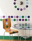 Multi Colored Polka Dots Wallies Wallpaper Cutouts
