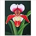 'Red Orchid'~Bali Art Painting~Acrylic on Canvas~Hand Painted~Signed by Artist