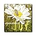 Daisy and Bee Plant Seeds of Joy- Flowers- Floral Art - 6 Inch Glass Tile