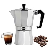 VonShef 6 Cup Italian Espresso Coffee Maker Stove Top Macchinetta