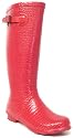 Croc Ladies Croc Effect Wellington Boots - Fuchsia