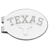 University Of Texas Laser-Etched Money Clip - Basketball Shape