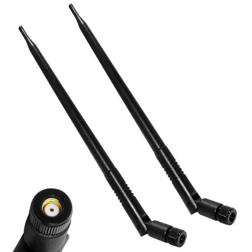 2.4GHz 9dBi High Gain Wifi Booster Antennas for Wireless Routers (2-Pack)