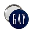 2.25 Inch Handbag Mirror of Gay Pride Gap Logo (Flag, Rainbow, Lesbian, Bi, Bisexual, Transexual, Transgender)
