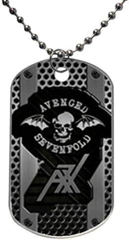 A7X Avenged Sevenfold Image Custom Personalized Aluminum Dog Pet Tag,Comes with 30" inches beads chain