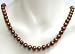 14-k Gold Cultured Freshwater Brown Pearl Necklace