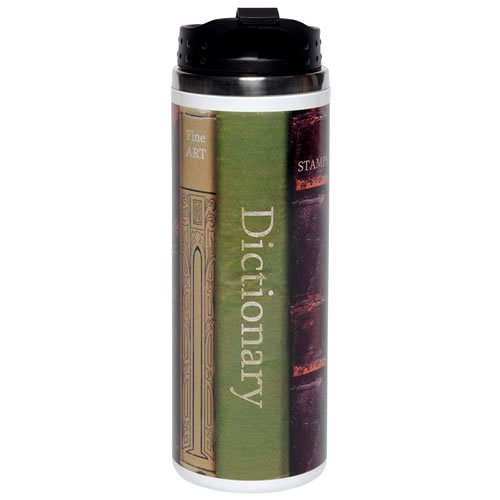 Santa Barbara Design Studio Christopher Vine Design Stainless Steel Travel Mug, Books