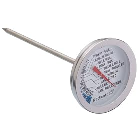 Kitchen Craft Meat Thermometer, Stainless Steel