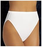  : Vanity Fair Women's Comfort Essentials Cotton Hi Cut Brief , 3 Pack #13-303