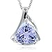 Trilliant Cut Natural Amethyst Necklace Pendant in title=