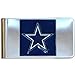 NFL Siskiyou Sports Mens Dallas Cowboys Steel Money Clip One Size Team Color