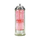 Retro Style Coca Cola Straw Dispenser