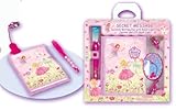 Girls Fairy Princess Secret Journal Diary with Invisable Ink Pen and Clip Led Light Box Set: Best Seller Tween Gift.
