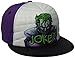 DC Comics Men's Joker Sublimation Print Quilted Adjustable Flat Brim