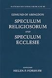 Speculum religiosorum; and, Speculum ecclesie