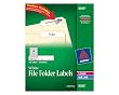Avery File Folder Labels for Laser and Inkjet Printers, 0.6 x 3.43 Inches, White, Pack of 750 (08366)