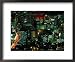 Cityscape at Night, Seoul, South Korea Photography Framed Art Poster Print by Martin Moos, 22x18